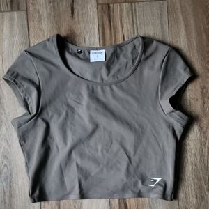 Gymshark Women's Green Crop Top